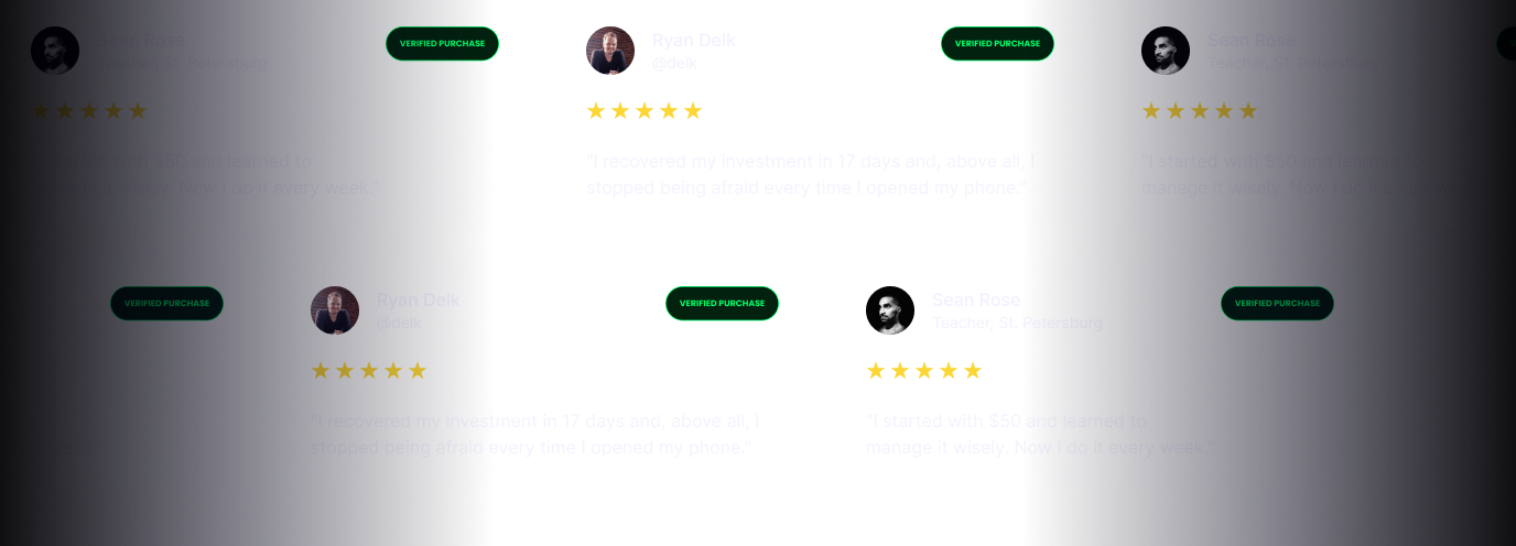 Student testimonials